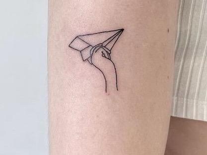 Paper Plane Tattoo Meaning