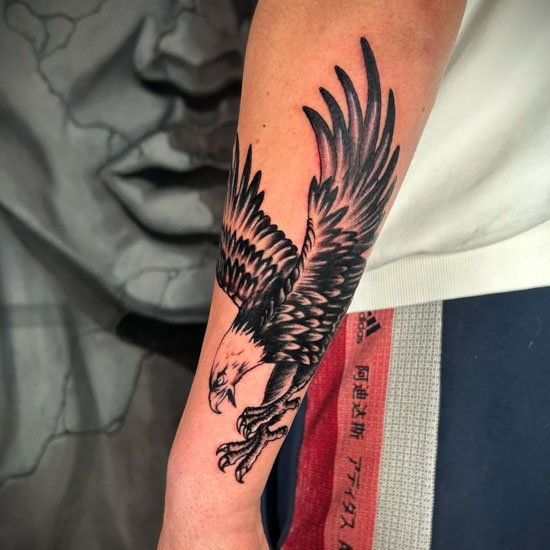 Traditional Eagle tattoo
